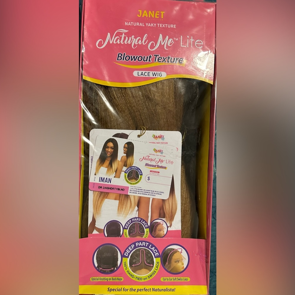 New Janet Collection Iman wig in color Dr2/ash dirty blonde.